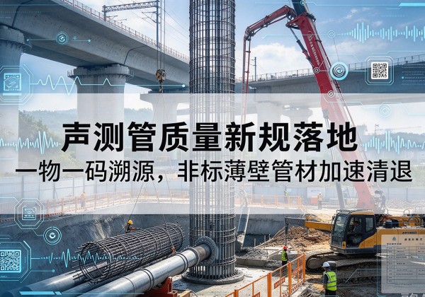 灌南声测管质量新规落地，一物一码溯源，非标薄壁管材加速清退