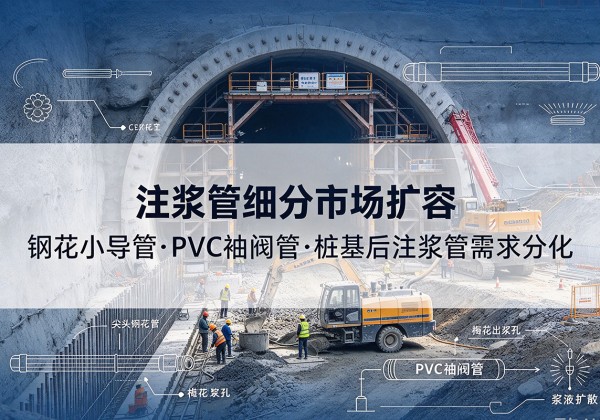 灌南注浆管细分市场扩容，隧道钢花小导管、PVC 袖阀管、桩基后注浆管需求分化